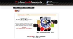 Desktop Screenshot of customerspecifics.com